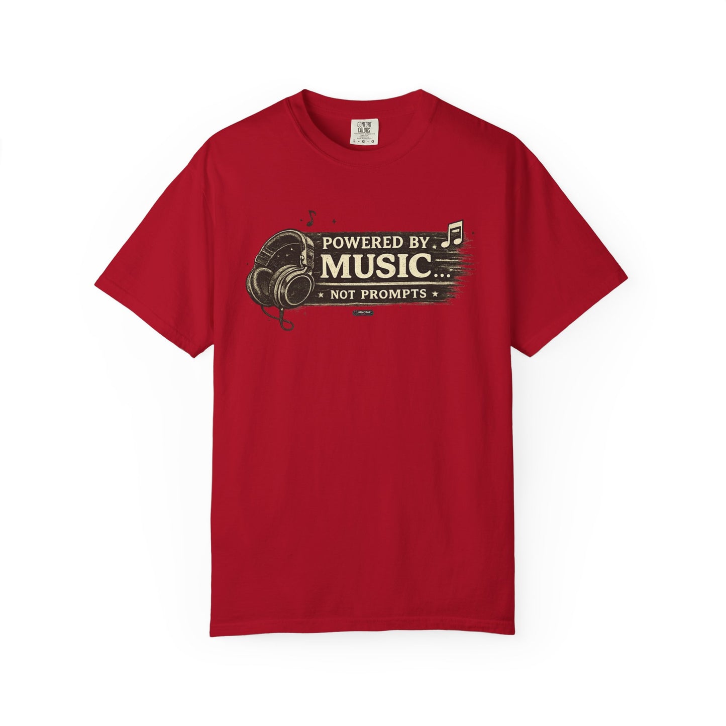Music: Headphones Graphic "Not Prompts" T=Shirts