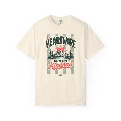 HUMANWARE : HEARTWARE. Run on Kindness. Retro Nature T-Shirt