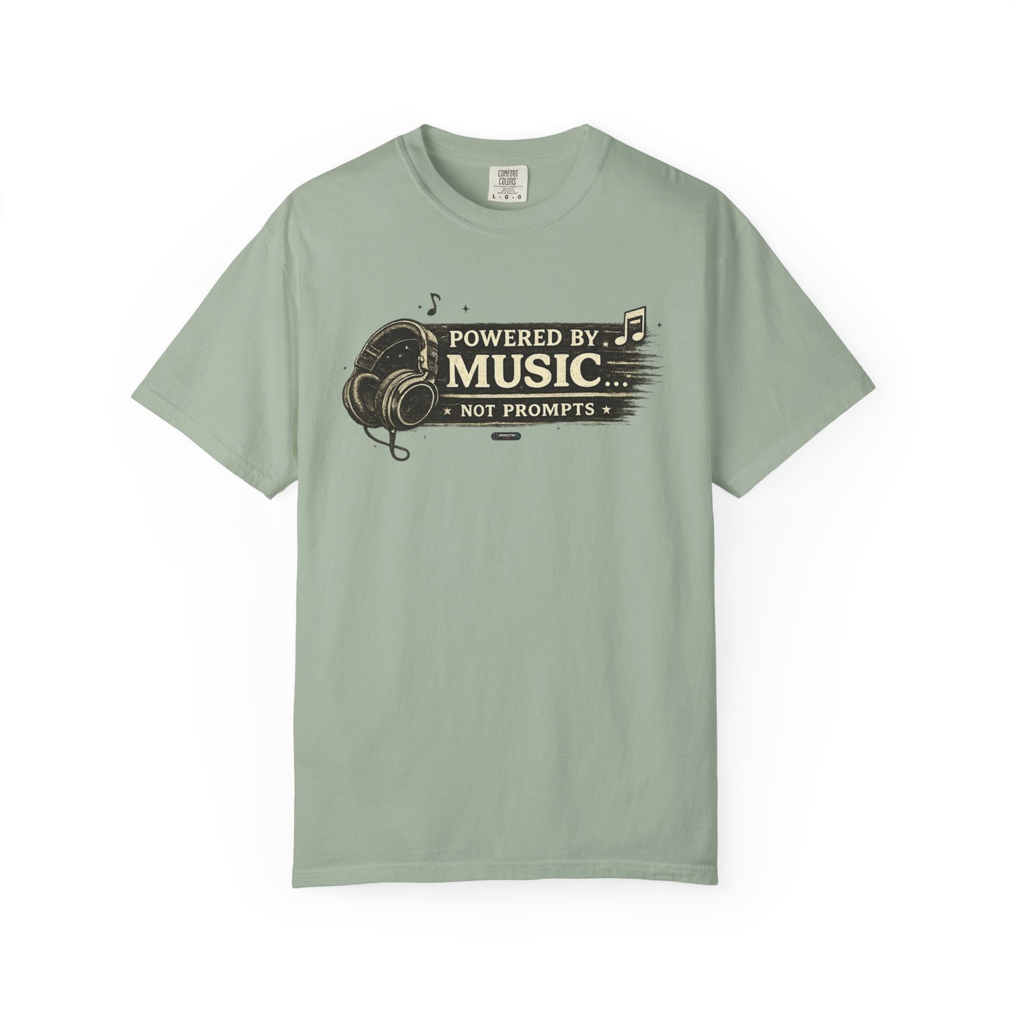 Music: Headphones Graphic "Not Prompts" T=Shirts
