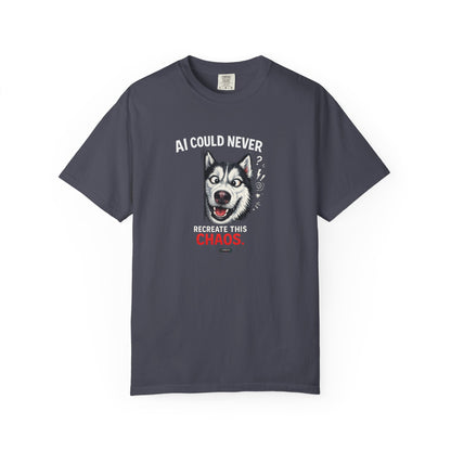 DOG Husky: AI Could Never Recreate This Chaos T-Shirt