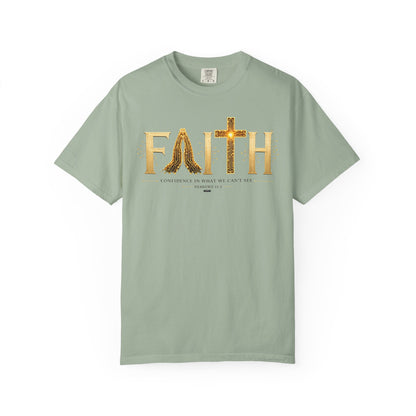 DigitalDivine:  Faith Cross - "Confidence In What We Can’t See" T-SHIRT- (Light Colors Version)