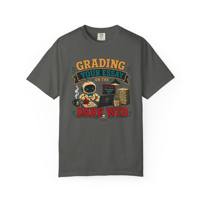 BTS: Grading Your Essay in the Dark Webb - Graphic Tee (Teacher / Parent Humor)