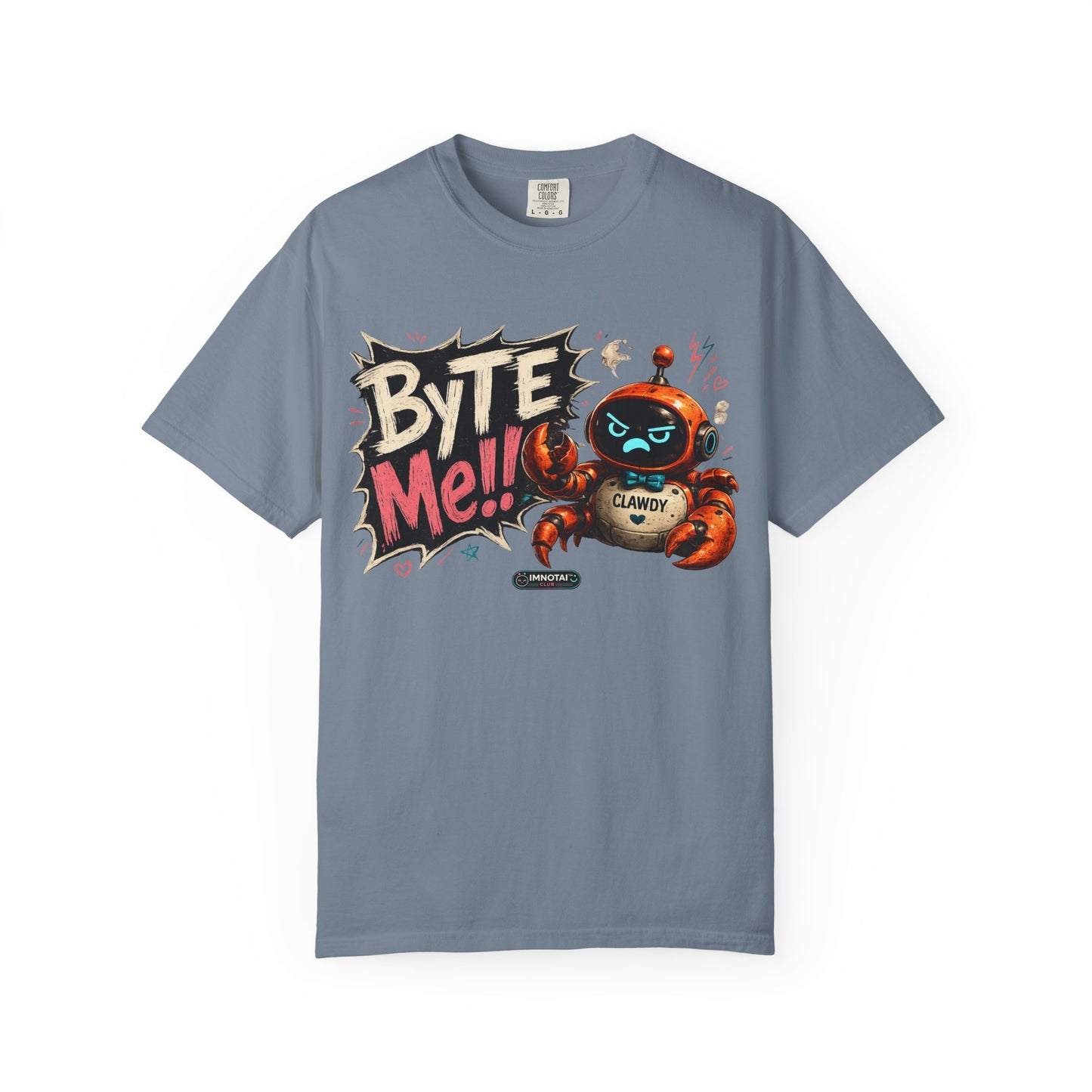Clawdy "Byte Me" Graphic T-Shirt