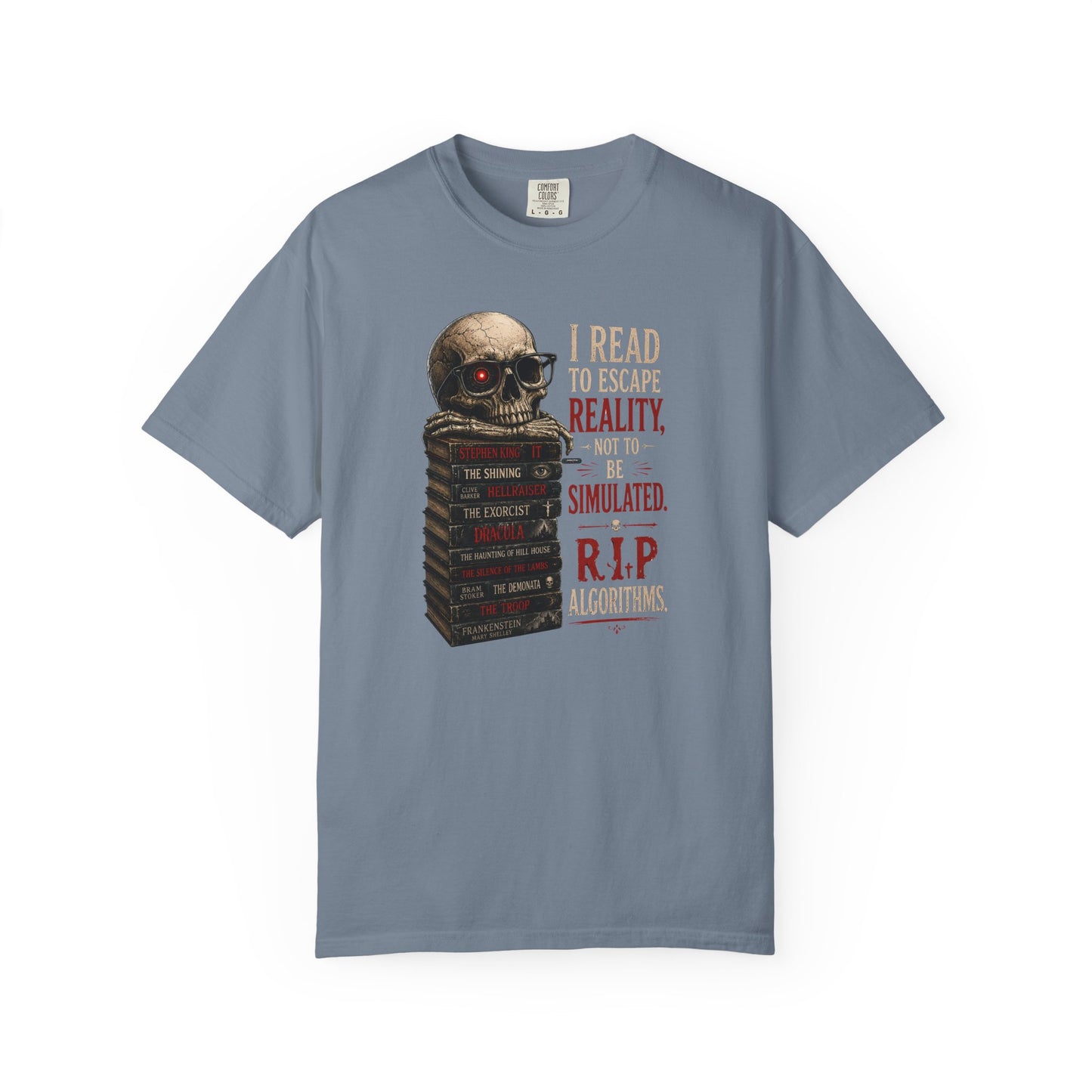 BOOKTee: I Read to Escape Reality Gothic Book Lover Tee