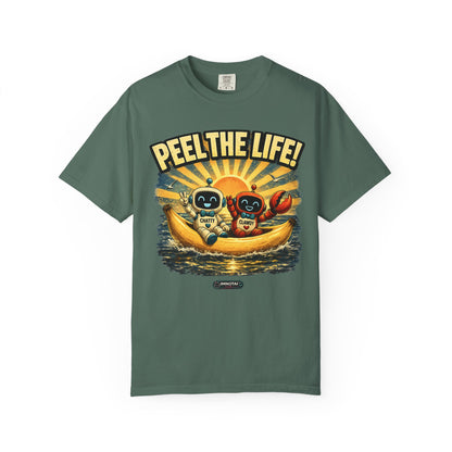 Peel the Life! Retro Banana Crew Graphic T-Shirt