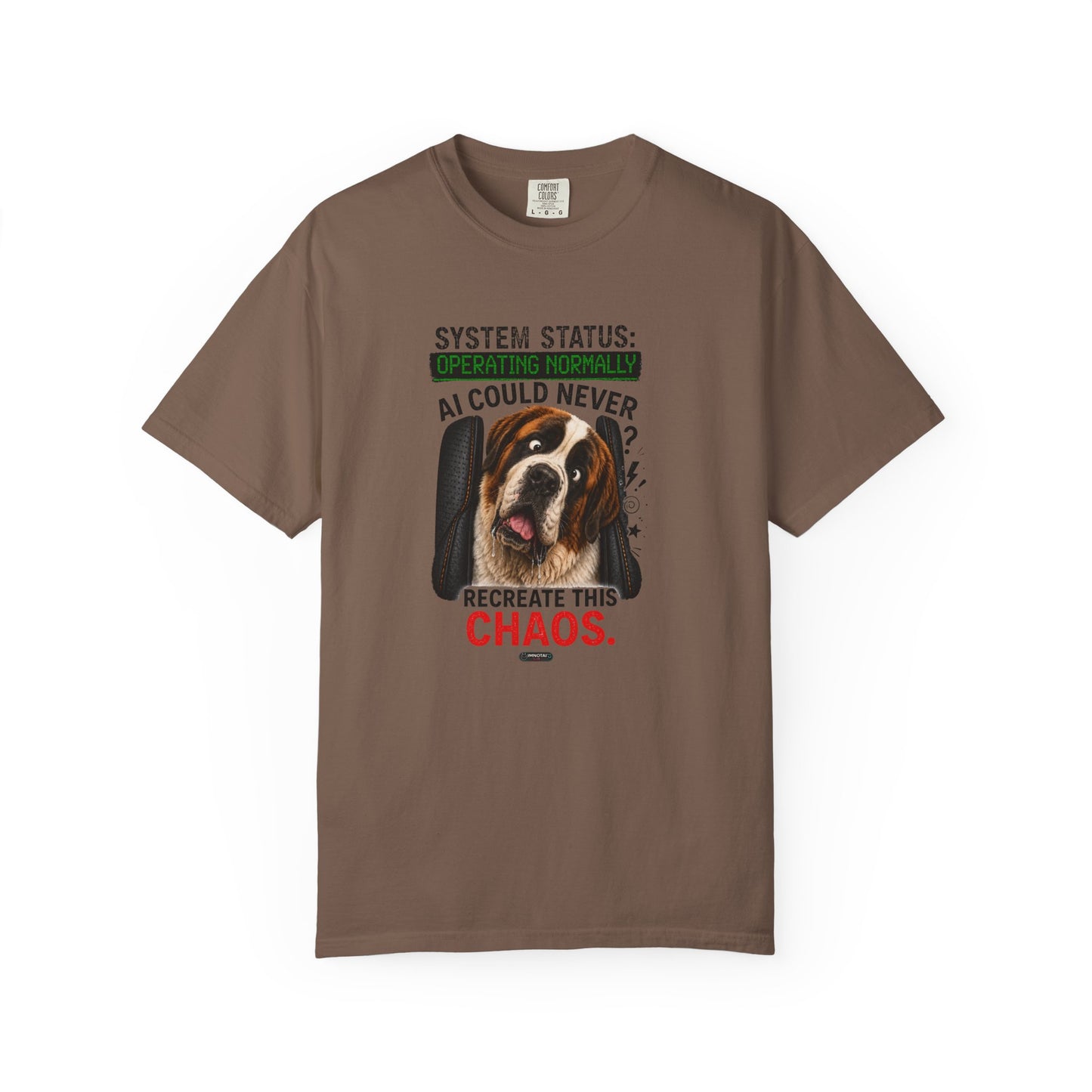 DOG St. Bernard: AI Could Never Recreate This Chaos T-Shirt