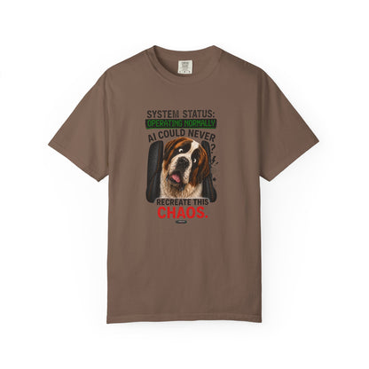 DOG St. Bernard: AI Could Never Recreate This Chaos T-Shirt