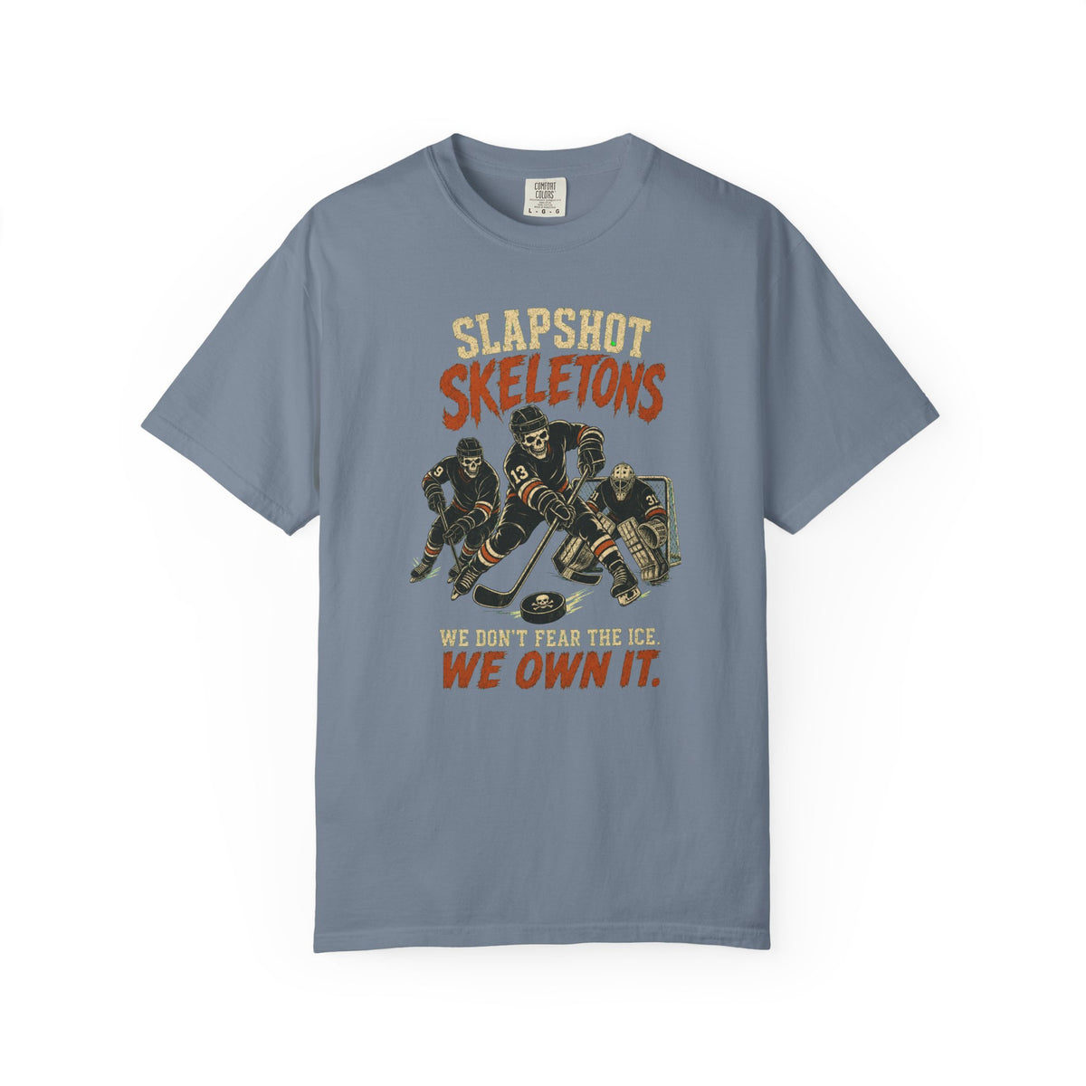 Halloween: Slapshot Skeleton Men's Hockey T-Shirt