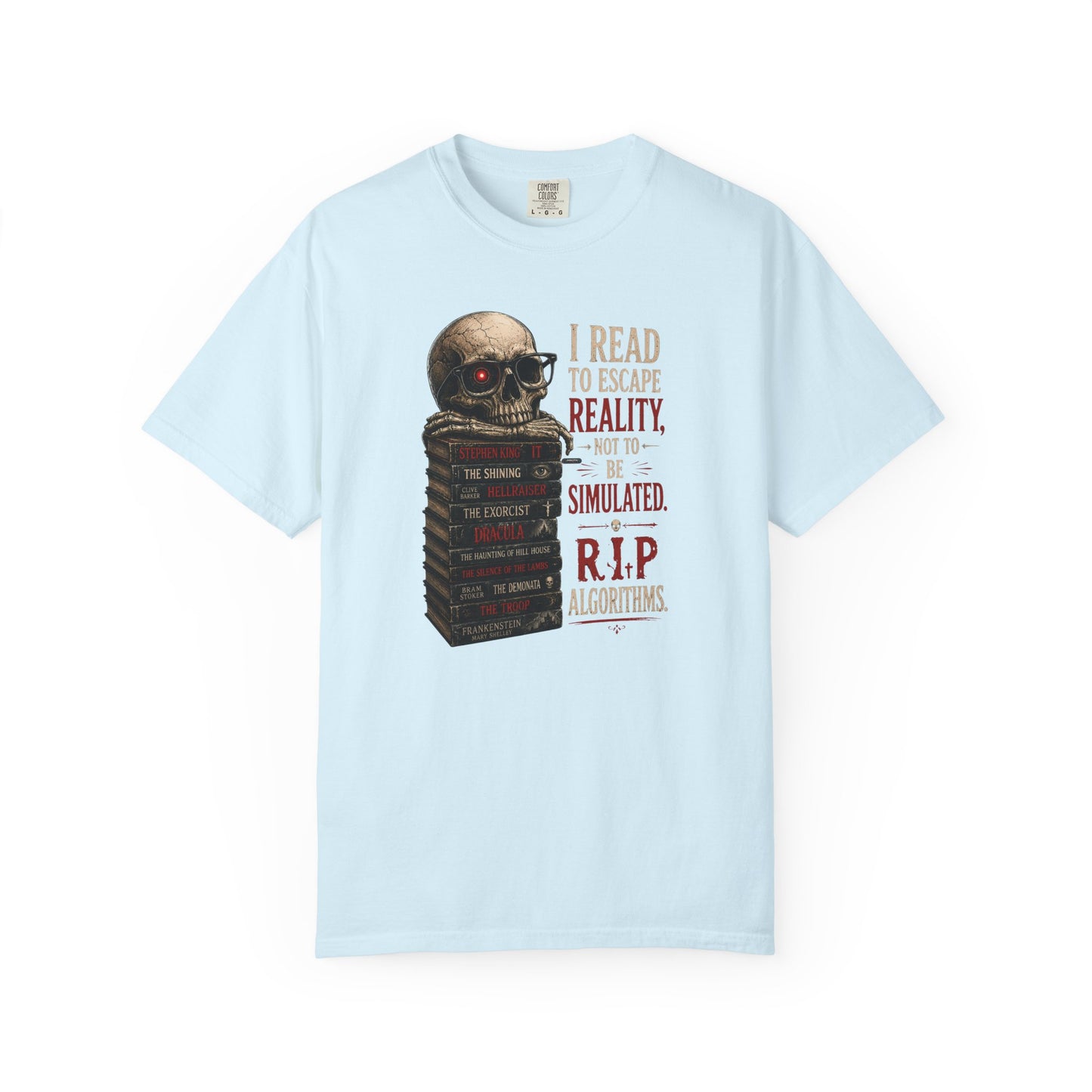 BOOKTee: I Read to Escape Reality Gothic Book Lover Tee