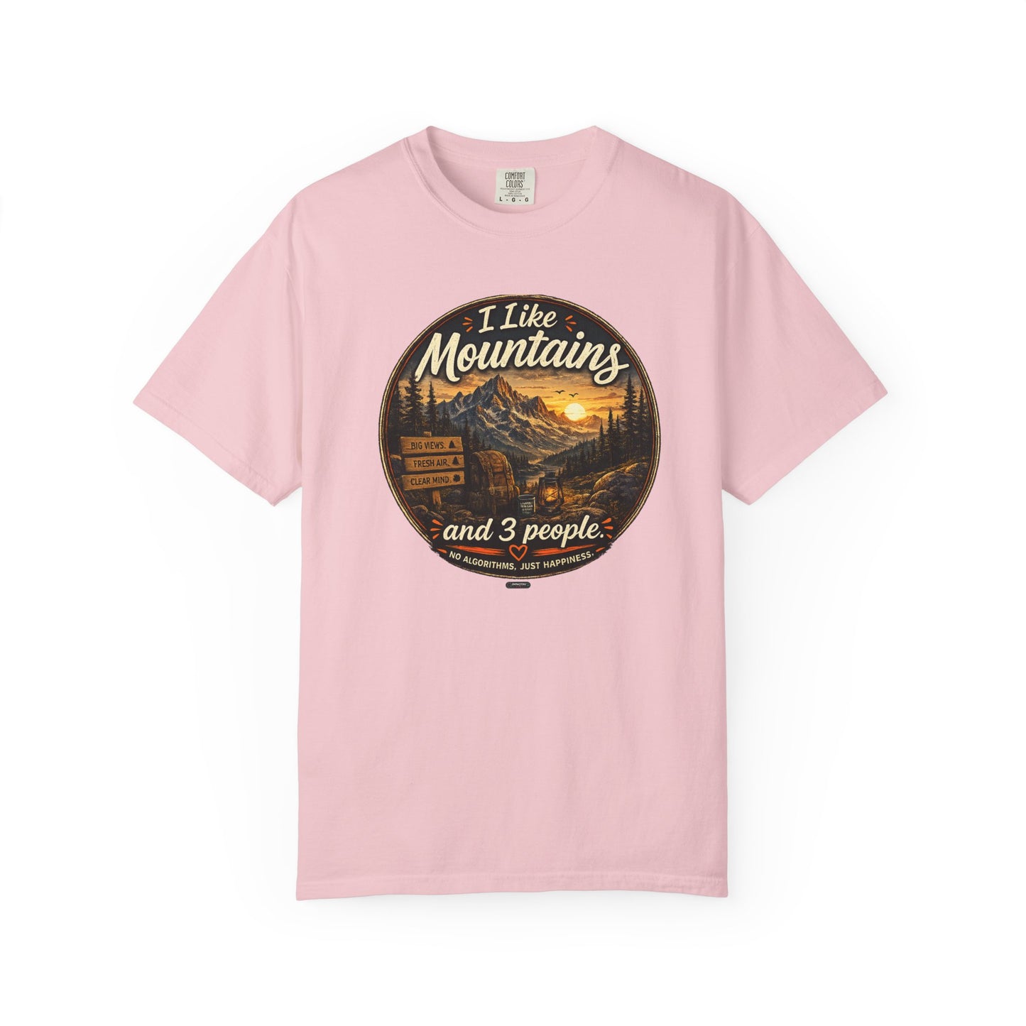 I Like Mountains  and 3 People T-shirt