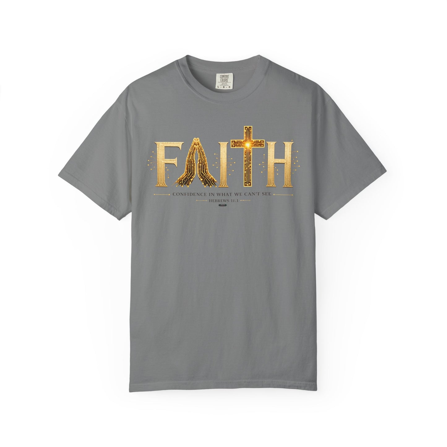 DigitalDivine:  Faith Cross - "Confidence In What We Can’t See" T-SHIRT- (Light Colors Version)