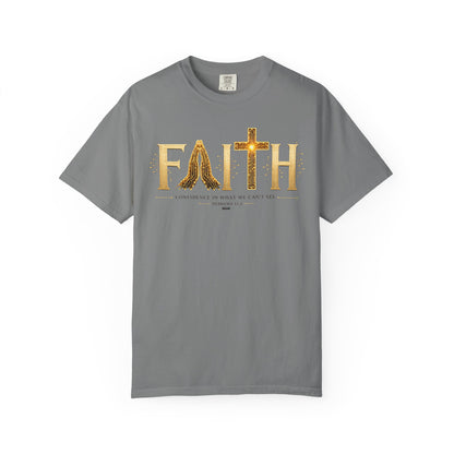 DigitalDivine:  Faith Cross - "Confidence In What We Can’t See" T-SHIRT- (Light Colors Version)