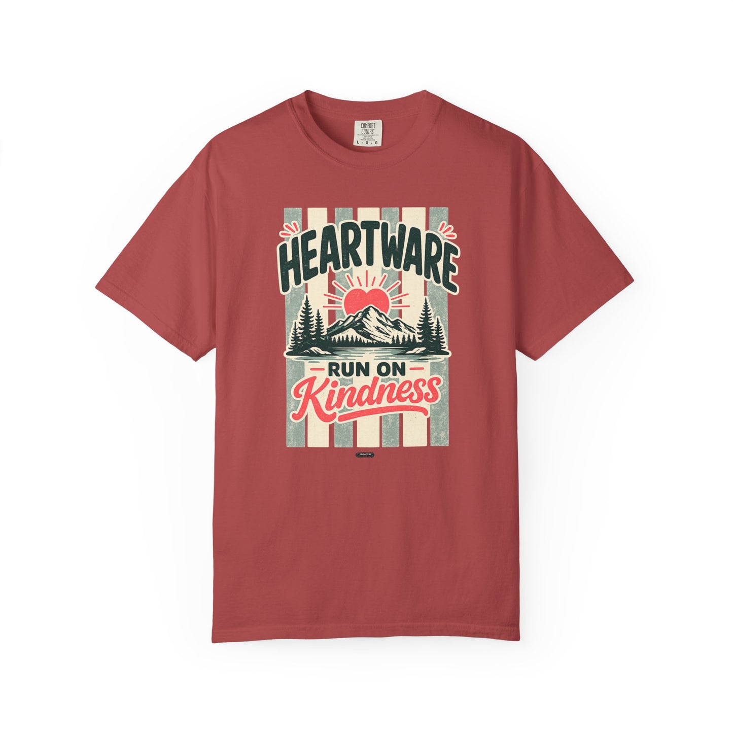 HUMANWARE : HEARTWARE. Run on Kindness. Retro Nature T-Shirt