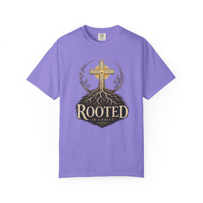 DigitalDivine- Rooted In Chris— Inspirational Religious Graphic Tee