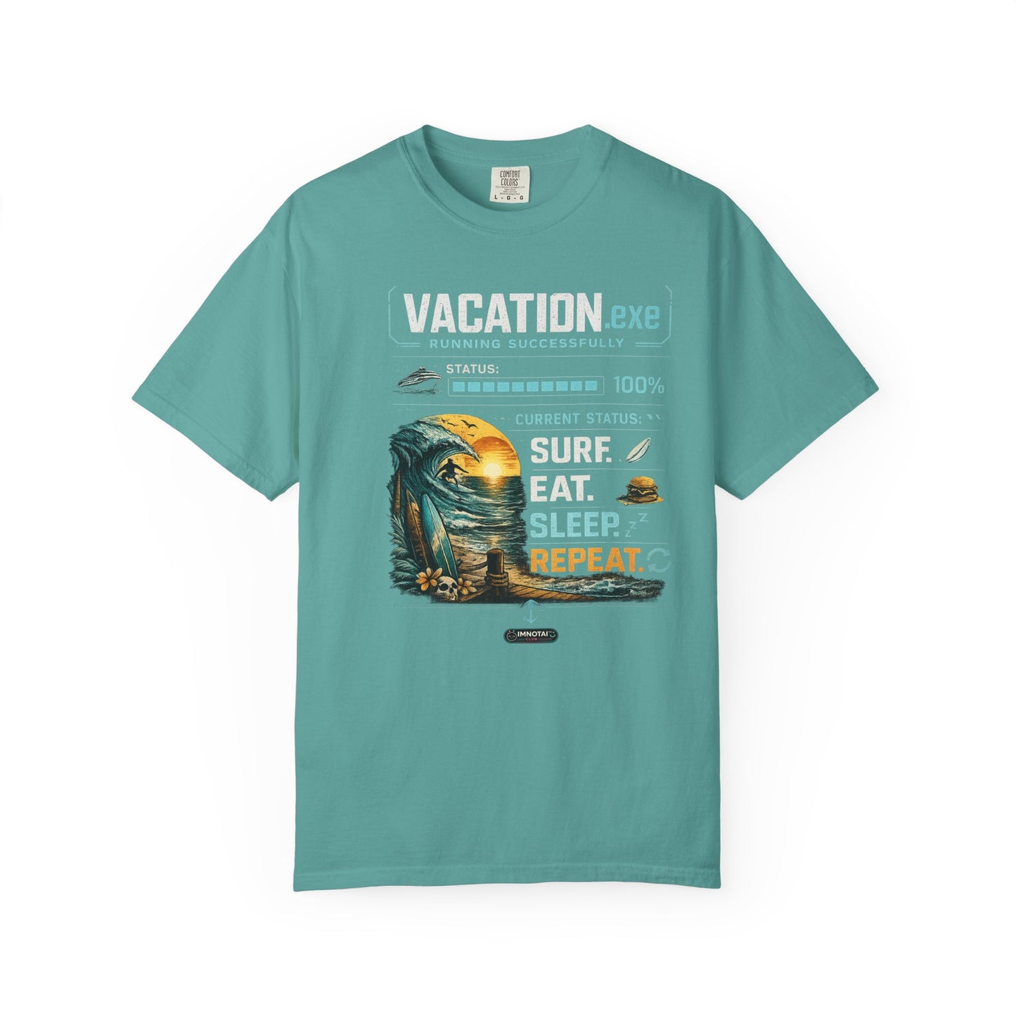 Vacation.exe Surf. Eat. Sleep. Repeat. T-Shirt