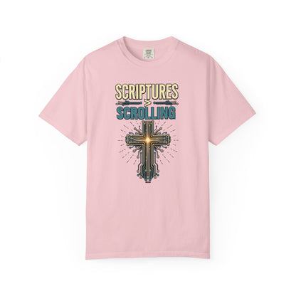 DigitalDivine: Scriptures > Scrolling T-Shirt — Cross Faith Graphic Tee