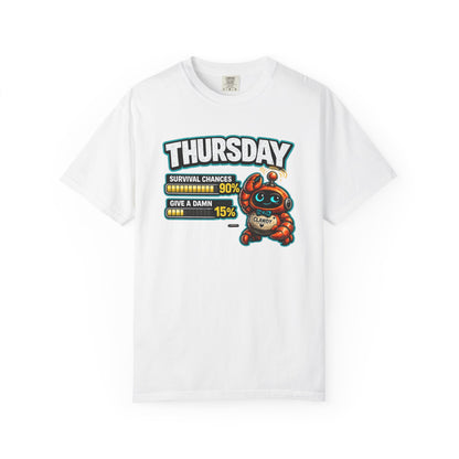 THURSDAY: Survival Chances 90%, Give a Damn 15%