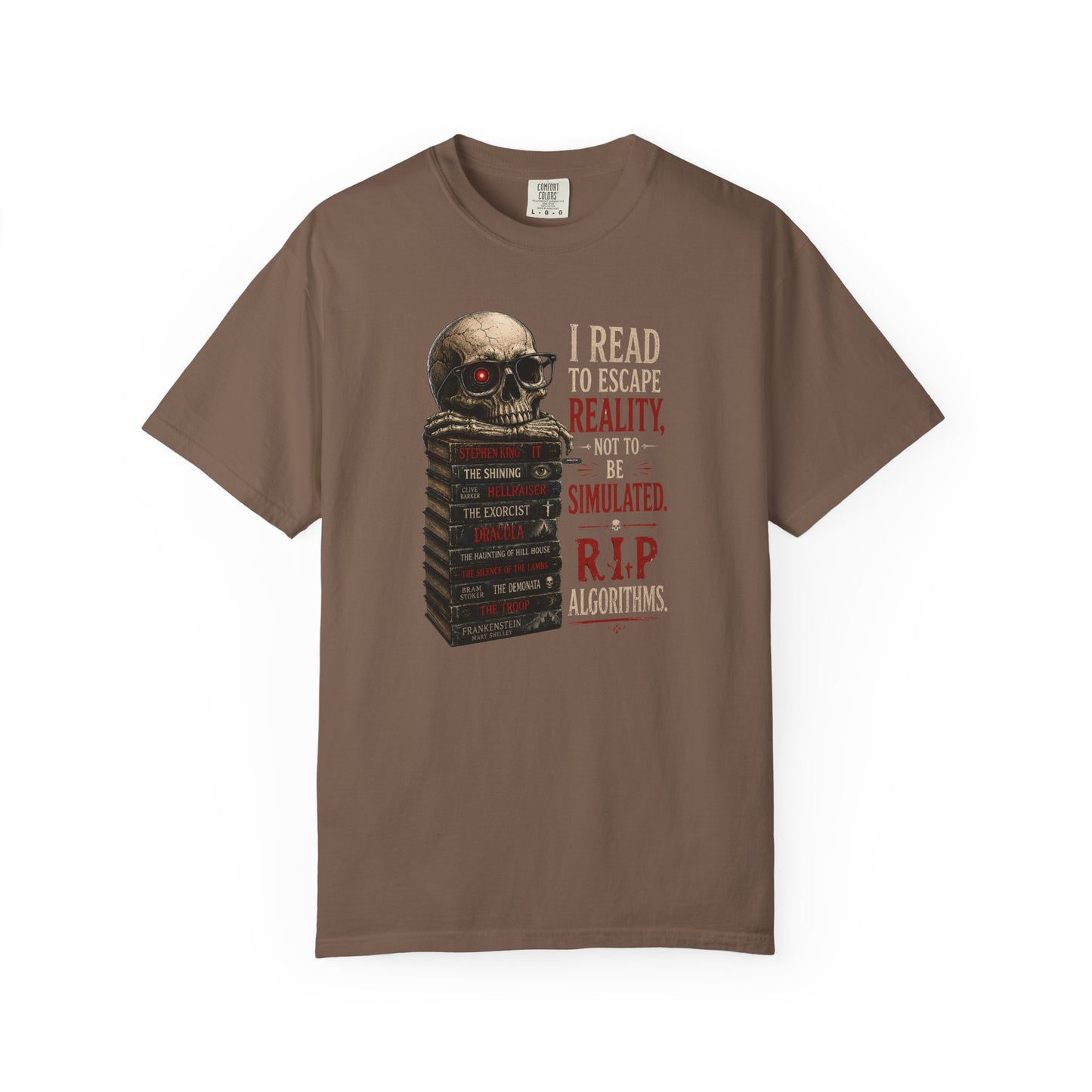 BOOKTee: I Read to Escape Reality Gothic Book Lover Tee