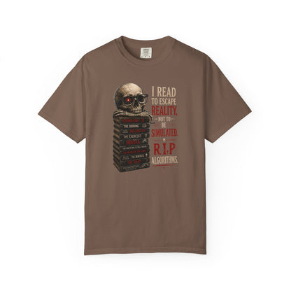 BOOKTee: I Read to Escape Reality Gothic Book Lover Tee