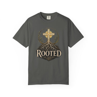 DigitalDivine- Rooted In Chris— Inspirational Religious Graphic Tee