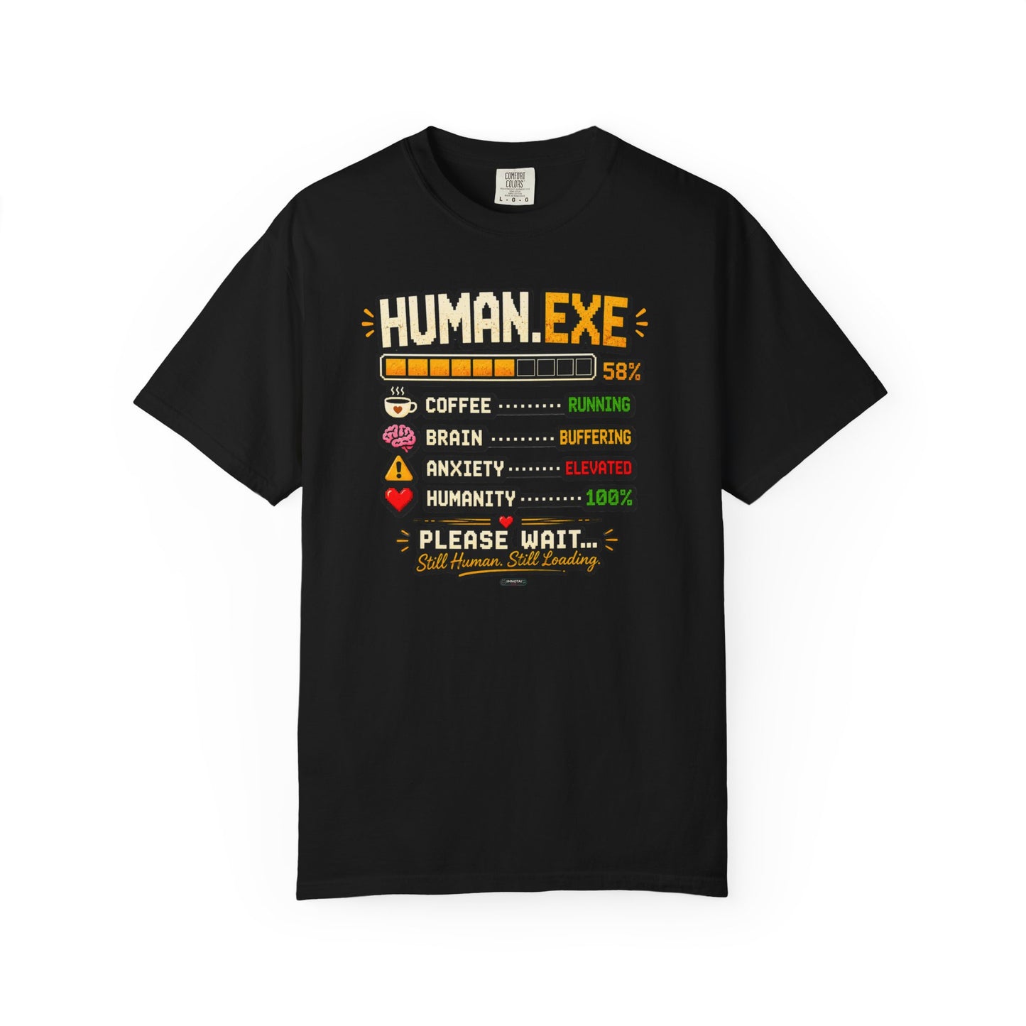 Human.EXE Loading Funny Graphic T-shirt
