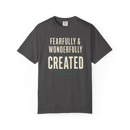DigitalDivine: Fearfully & Wonderfully Created Faith Graphic Tee