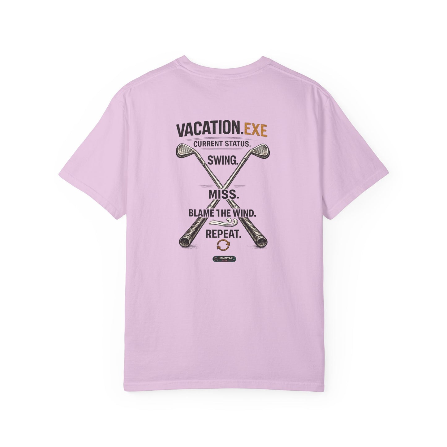 Vacation.exe Golf CLASSIC T-Shirt — Funny Golfing Swing, Miss, Blame the Wind