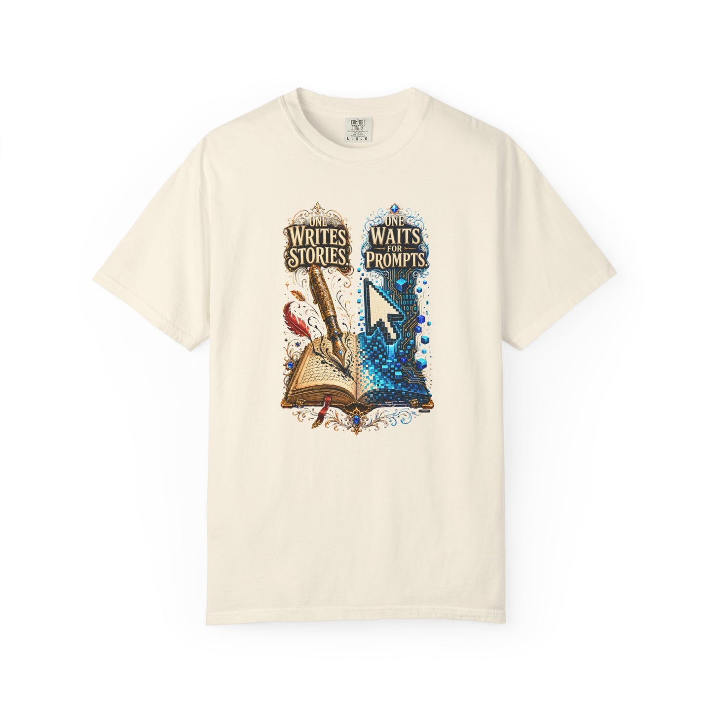 BOOKTee: One Writes Stories, One Waits Prompts T-Shirt