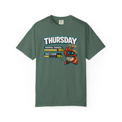 THURSDAY: Survival Chances 90%, Give a Damn 15%