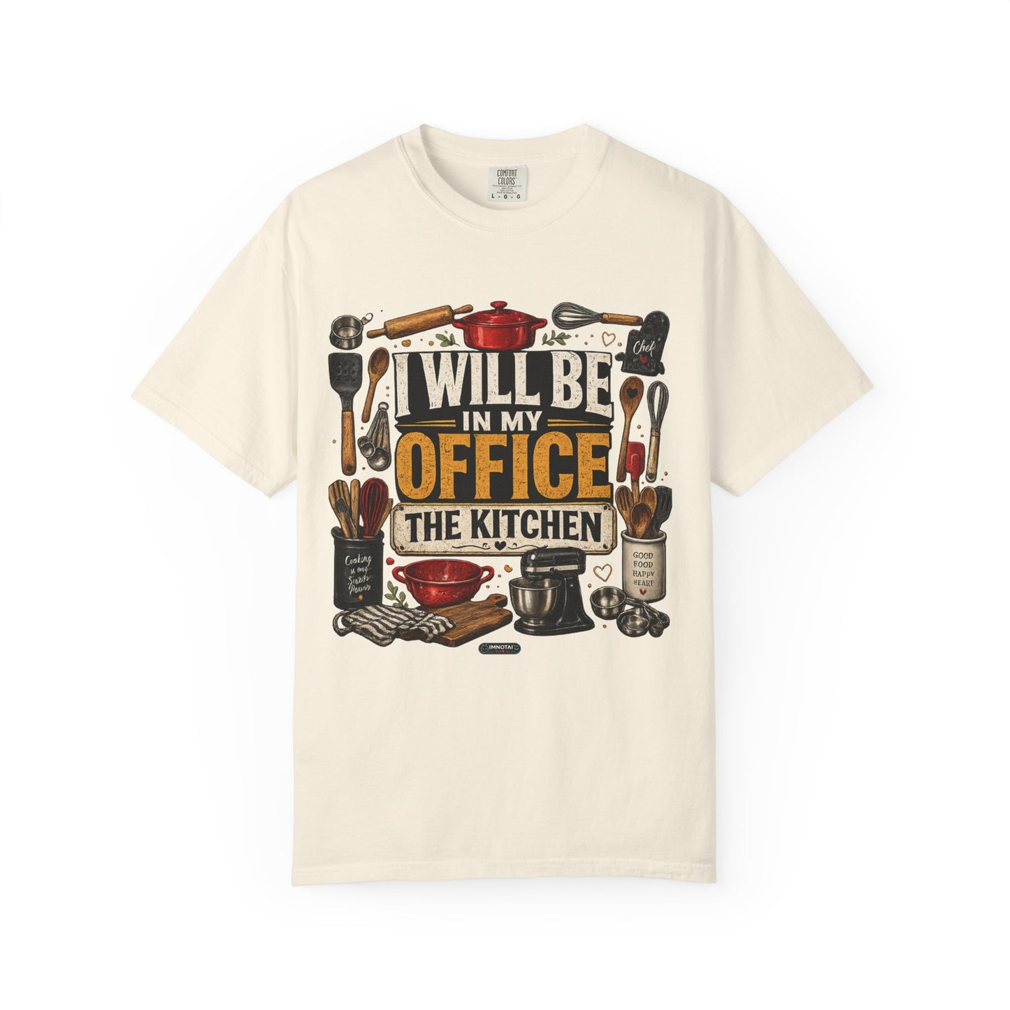 Dad Rule Kitchen Is My Office T-Shirt — Funny Chef/Cook Shirt