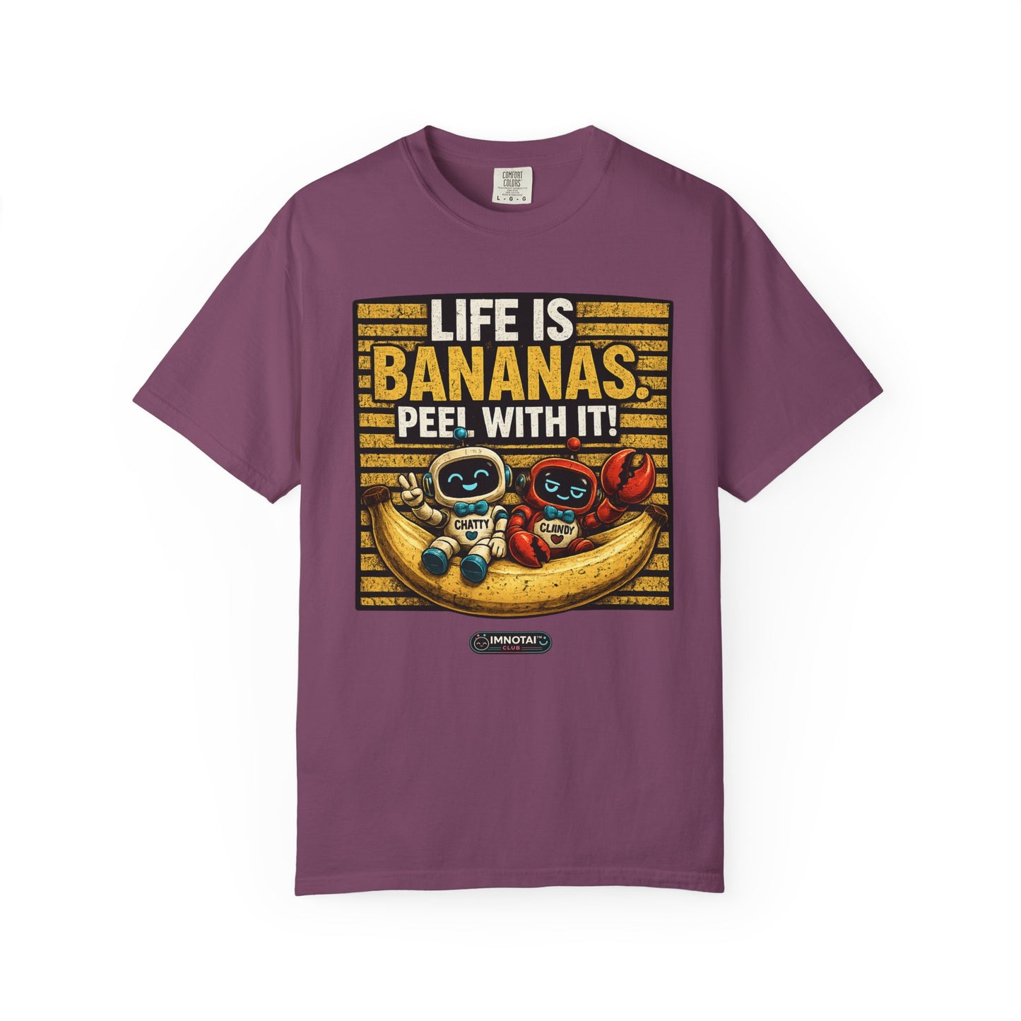 Life Is Bananas. Peel With It!" Retro T-Shirt