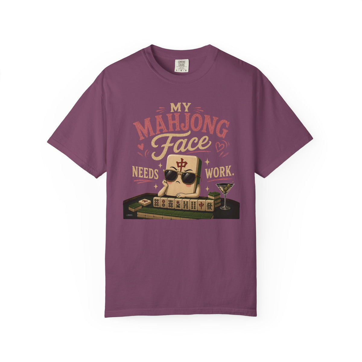 MAHJONG: My Face Need Works  T-Shirt