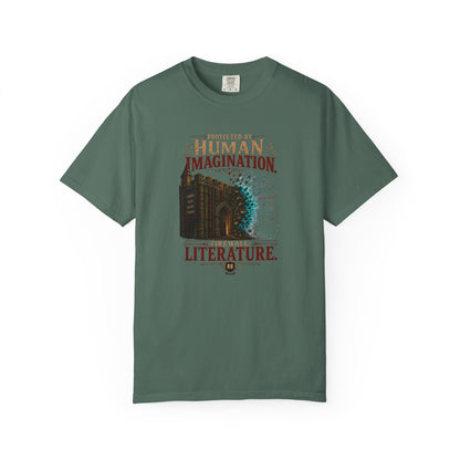 BOOKTee: Protected by Human Imagination, Firewall Literature Graphic Tee