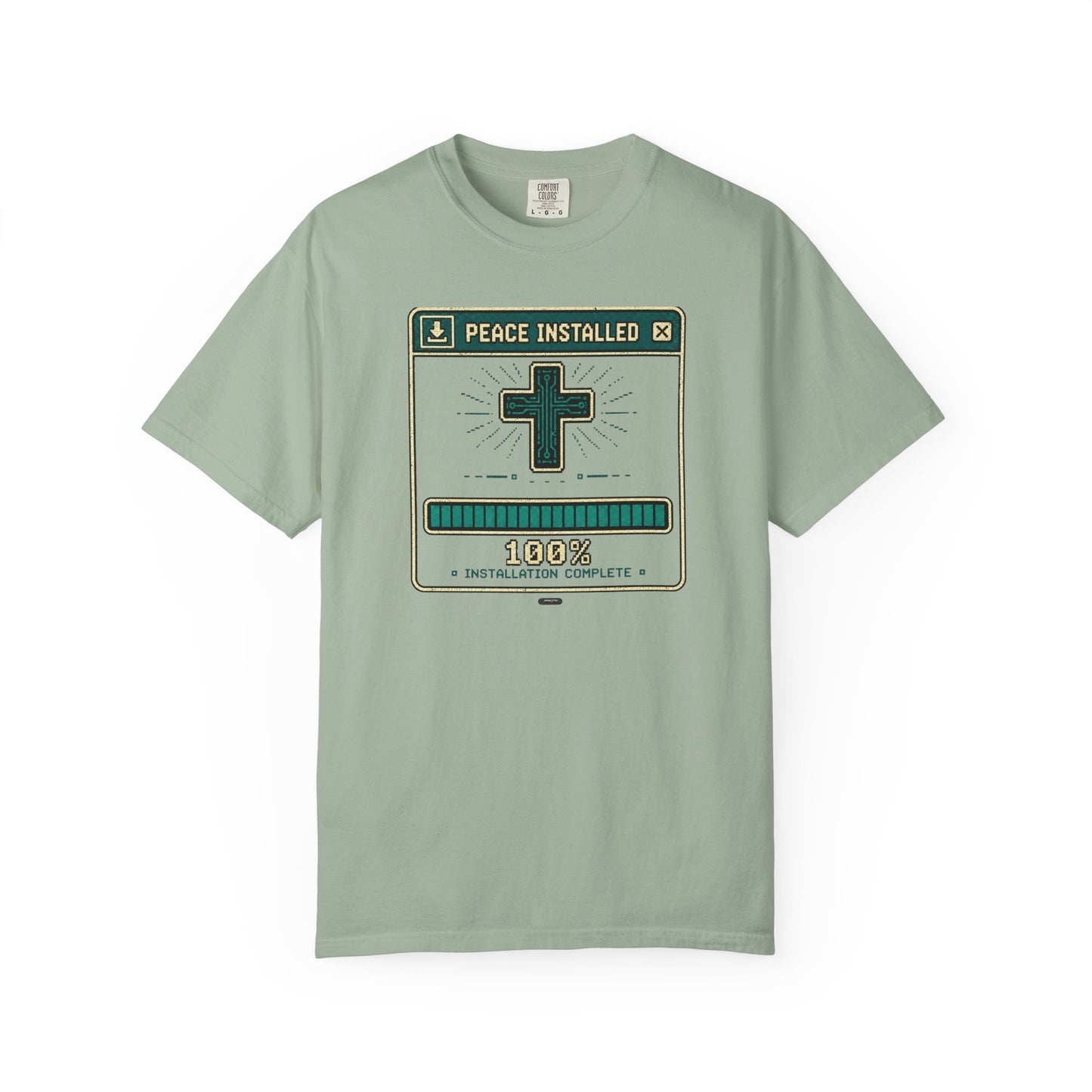 DigitalDivine: Peace Installed Faith Graphic T-Shirt