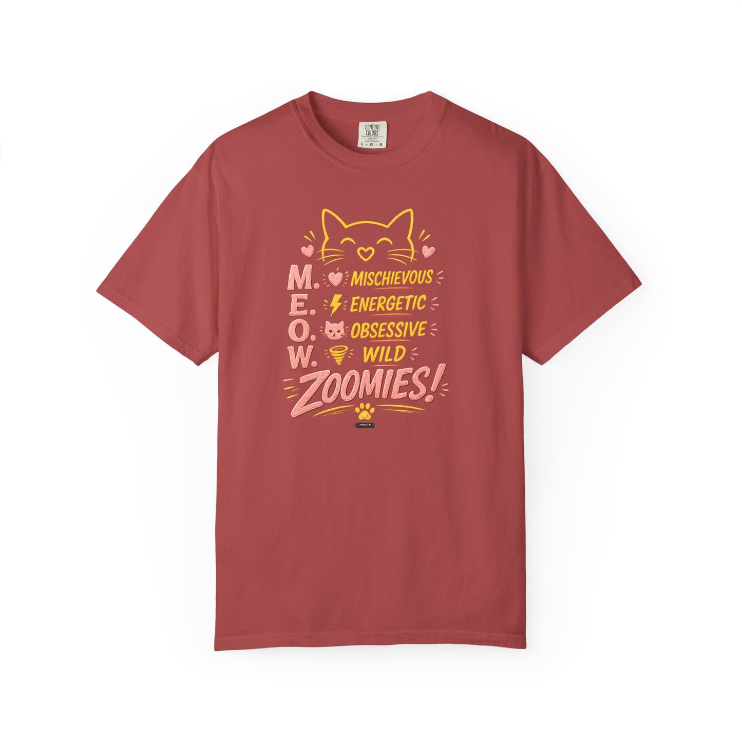 CAT "MEOW" Mischievous Energetic Obsessive Wild Zoomies T-Shirt