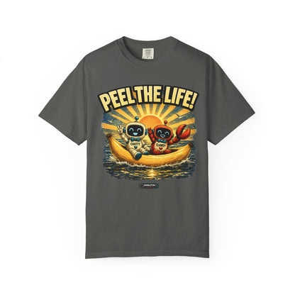 Peel the Life! Retro Banana Crew Graphic T-Shirt
