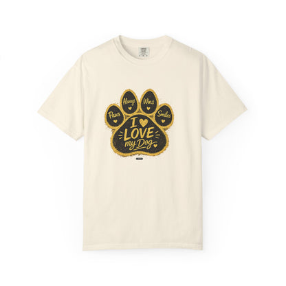 PAWS: Always Win Smile.  Love My Dog Pet Lover Graphic Tee