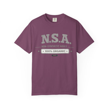 NSA 'Non-Synthetic Adult' 100% Organic T-Shirt