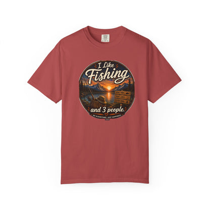 I Like Fishing and 3 People T-shirt