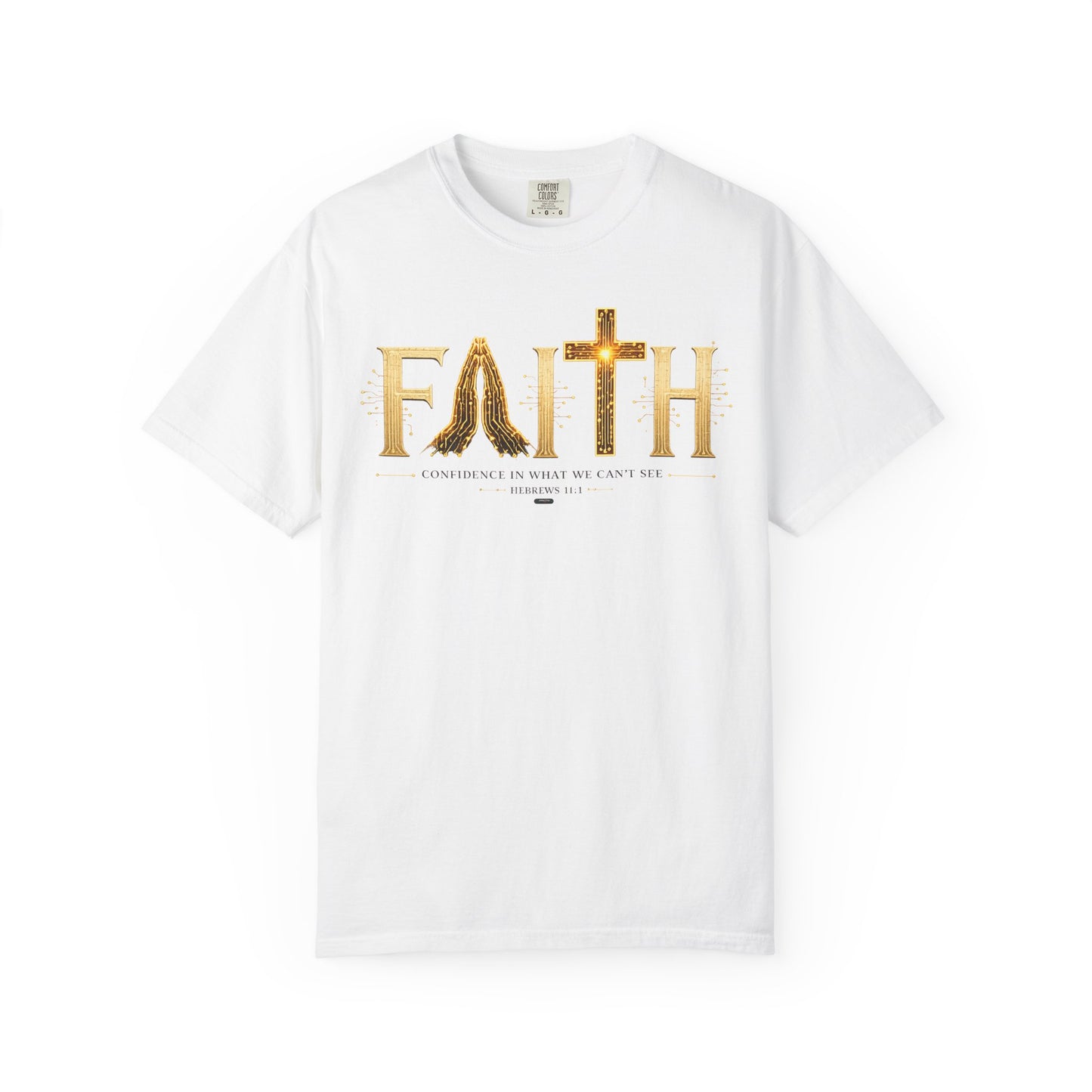 DigitalDivine:  Faith Cross - "Confidence In What We Can’t See" T-SHIRT- (Light Colors Version)