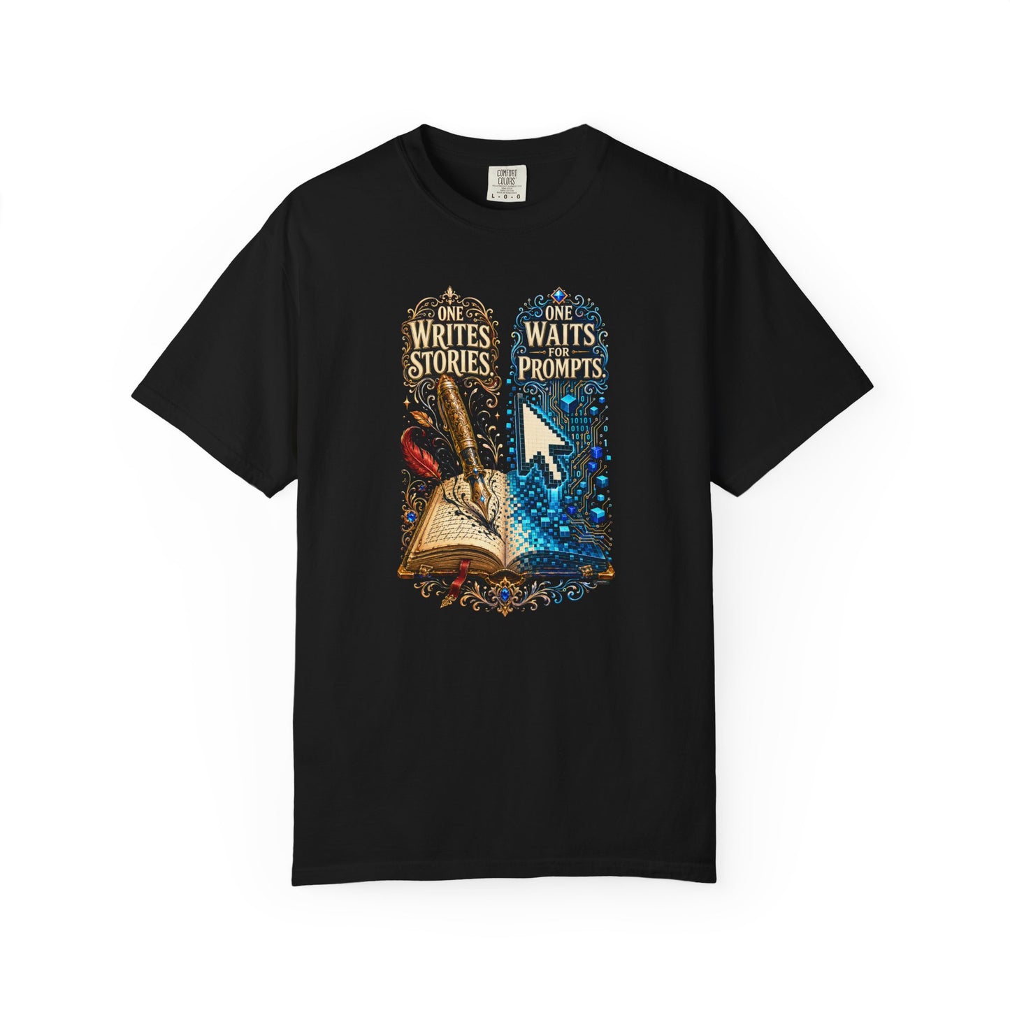 BOOKTee: One Writes Stories, One Waits Prompts T-Shirt