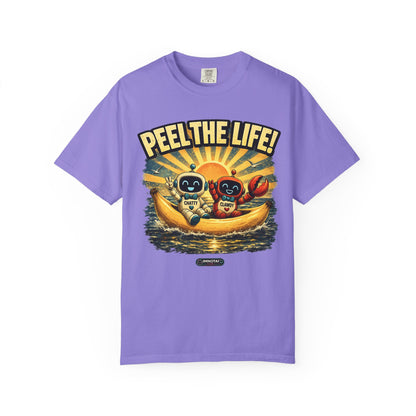 Peel the Life! Retro Banana Crew Graphic T-Shirt