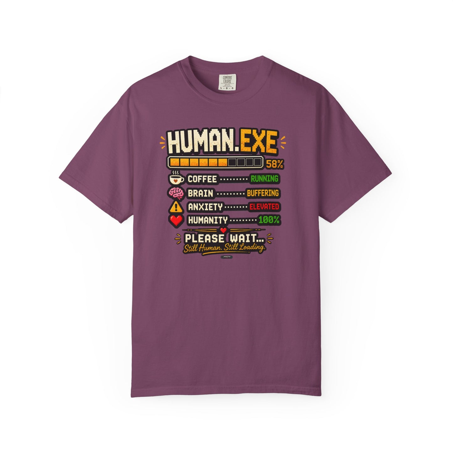 Human.EXE Loading Funny Graphic T-shirt