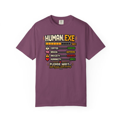 Human.EXE Loading Funny Graphic T-shirt