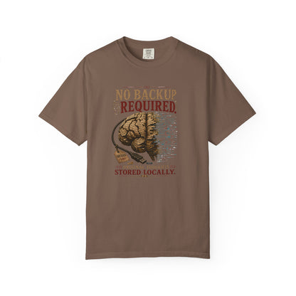 BOOKTee: No Backup Required, Original Thoughts Stored Locally. T-Shirt