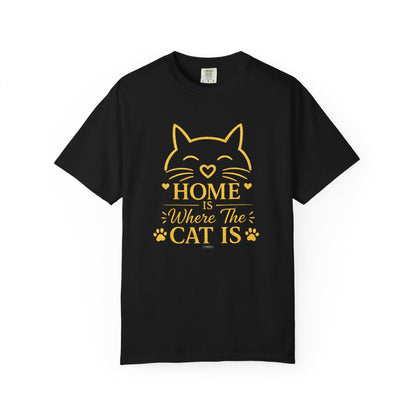 CAT HOME — Where the Cat Is T-Shirt
