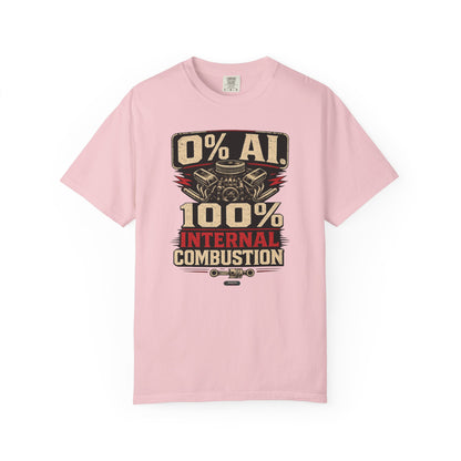 CLASSIC CAR 0% AI. 100% Internal Combustion T-Shirt