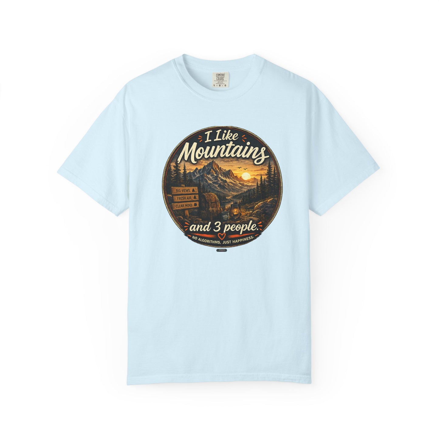 I Like Mountains  and 3 People T-shirt