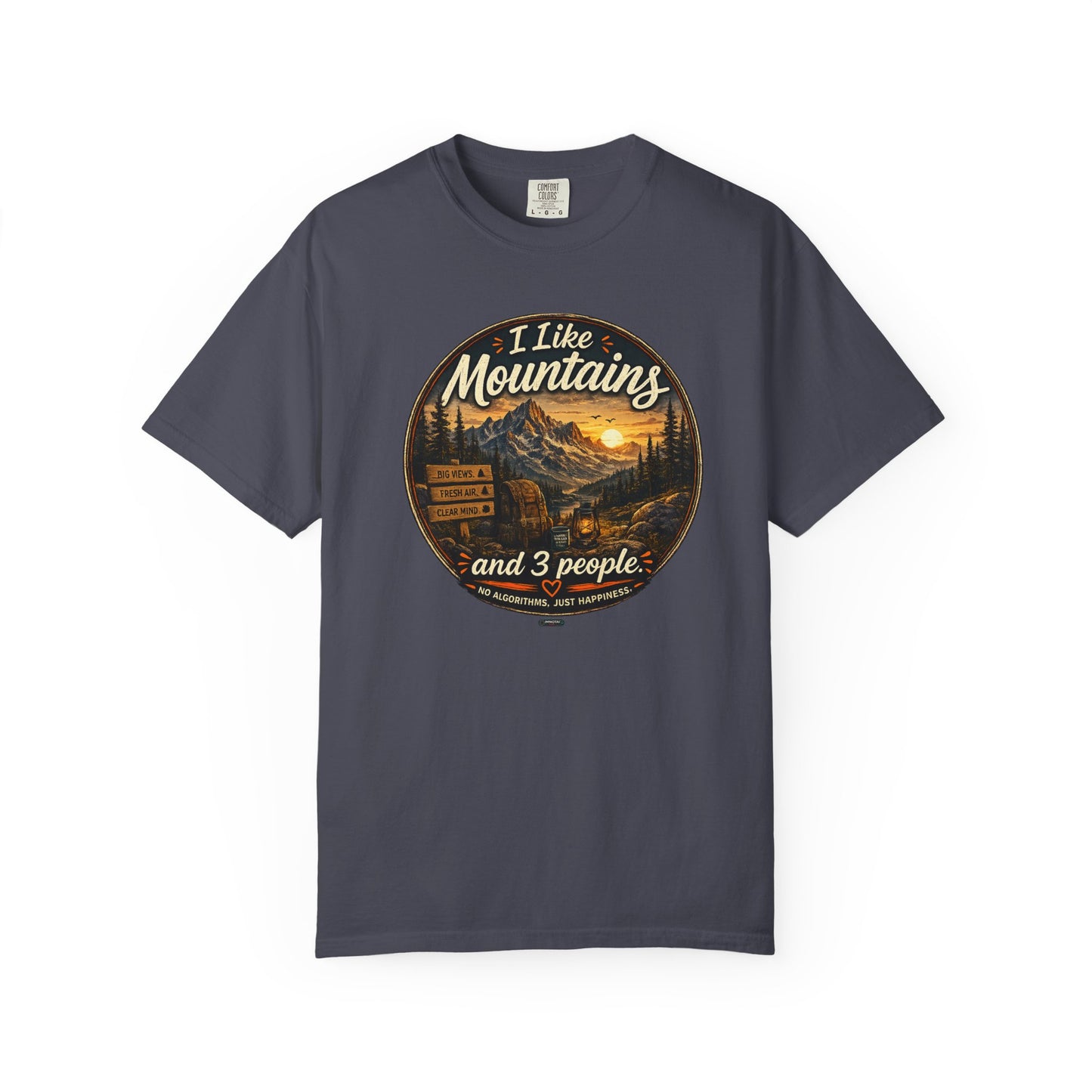 I Like Mountains  and 3 People T-shirt