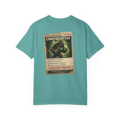 Chatquatch Sighting T-Shirt — Vintage Cryptid Poster Graphic Tee